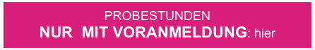 PROBESTUNDEN  
NUR  MIT VORANMELDUNG: hier